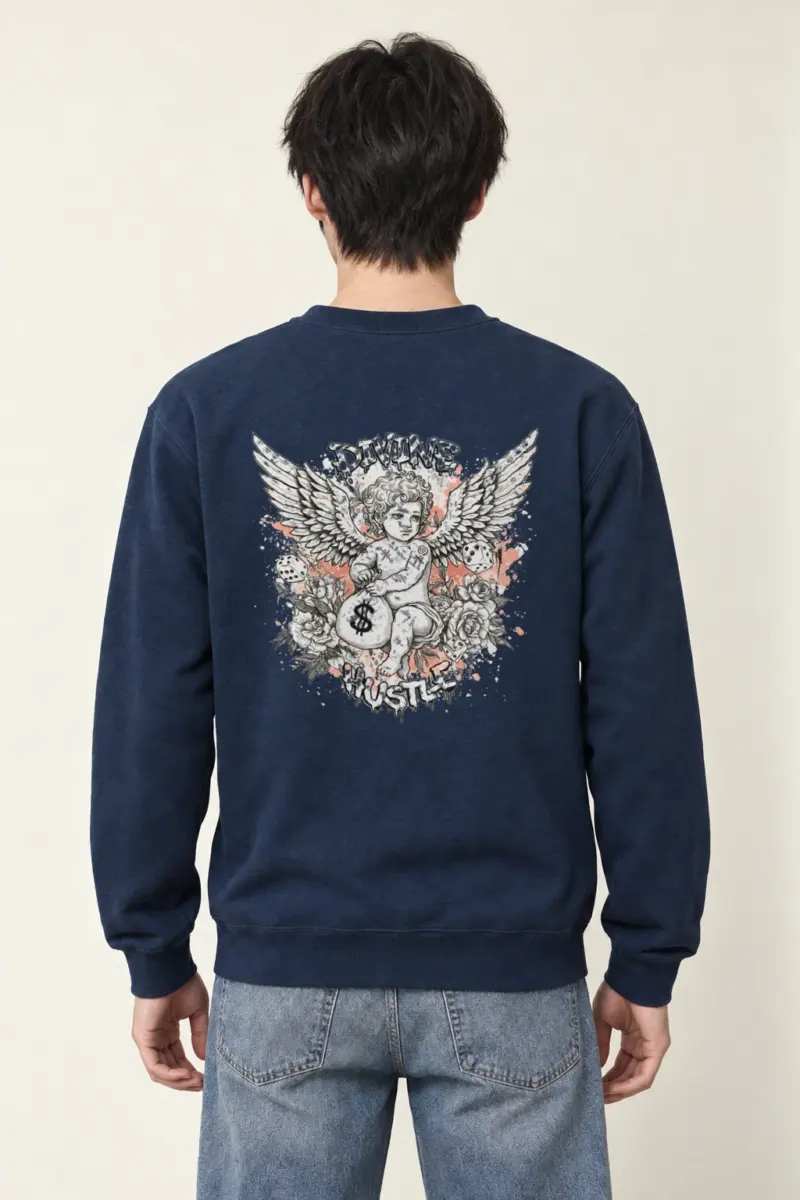 "Divine Hustle" Heavy Blend Unisex Crewneck Sweatshirt