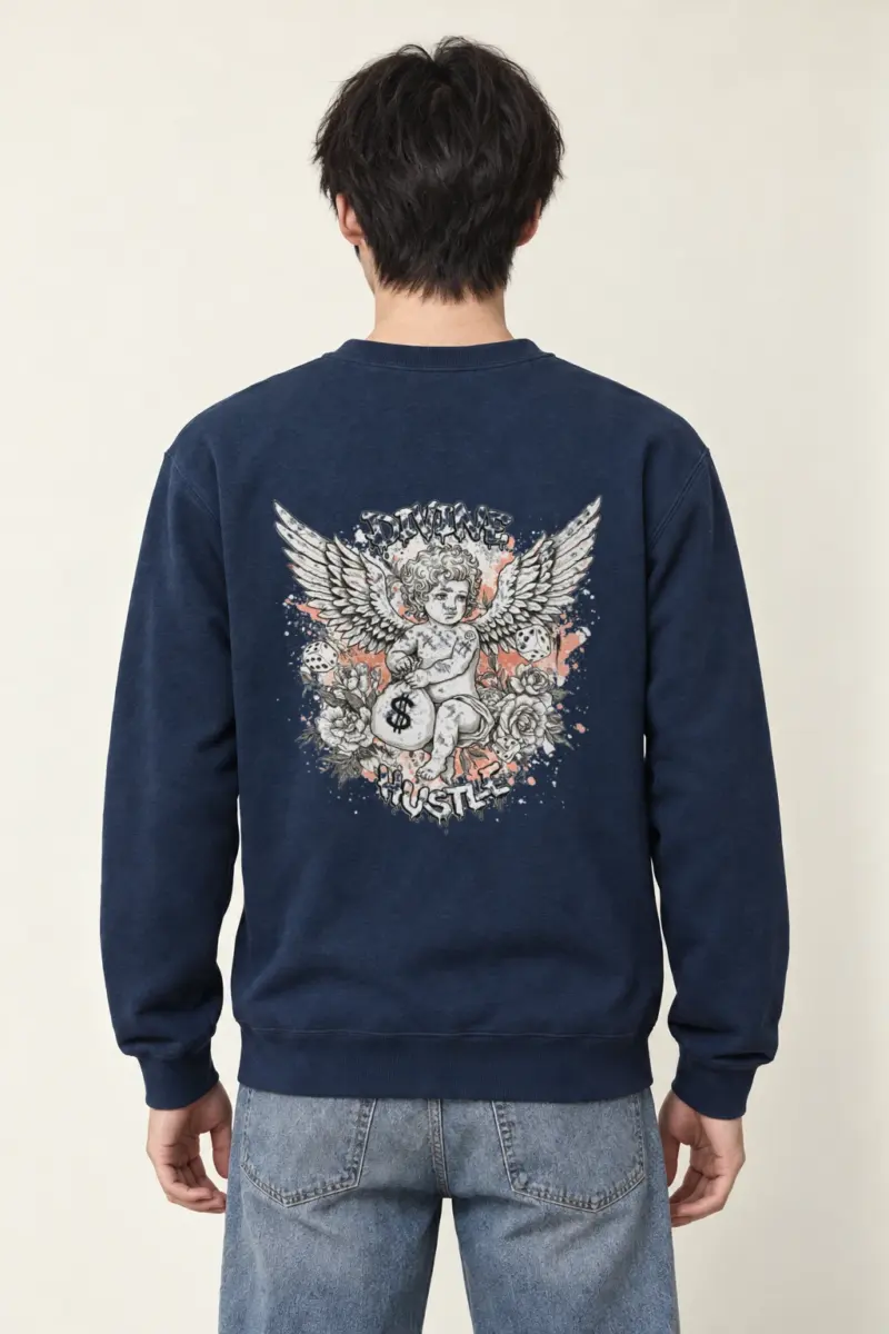 "Divine Hustle" Heavy Blend Unisex Crewneck Sweatshirt