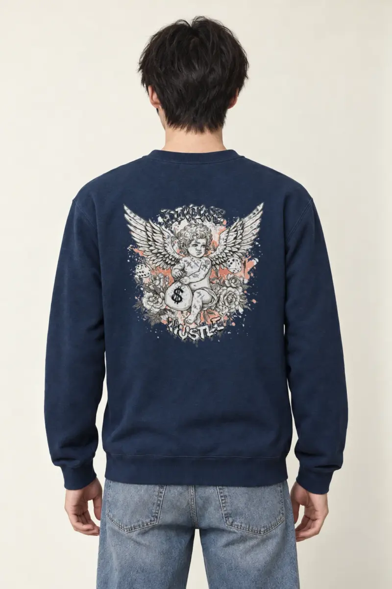 "Divine Hustle" Heavy Blend Unisex Crewneck Sweatshirt