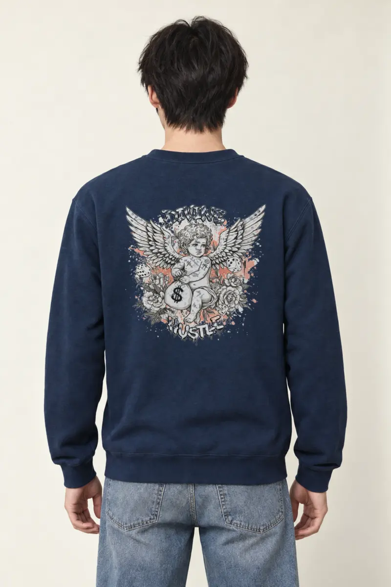 "Divine Hustle" Heavy Blend Unisex Crewneck Sweatshirt