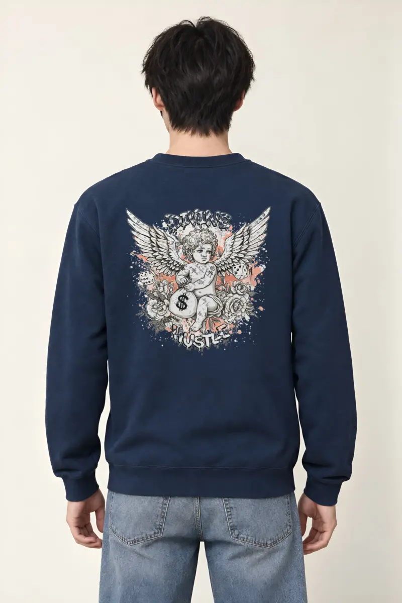 "Divine Hustle" Heavy Blend Unisex Crewneck Sweatshirt