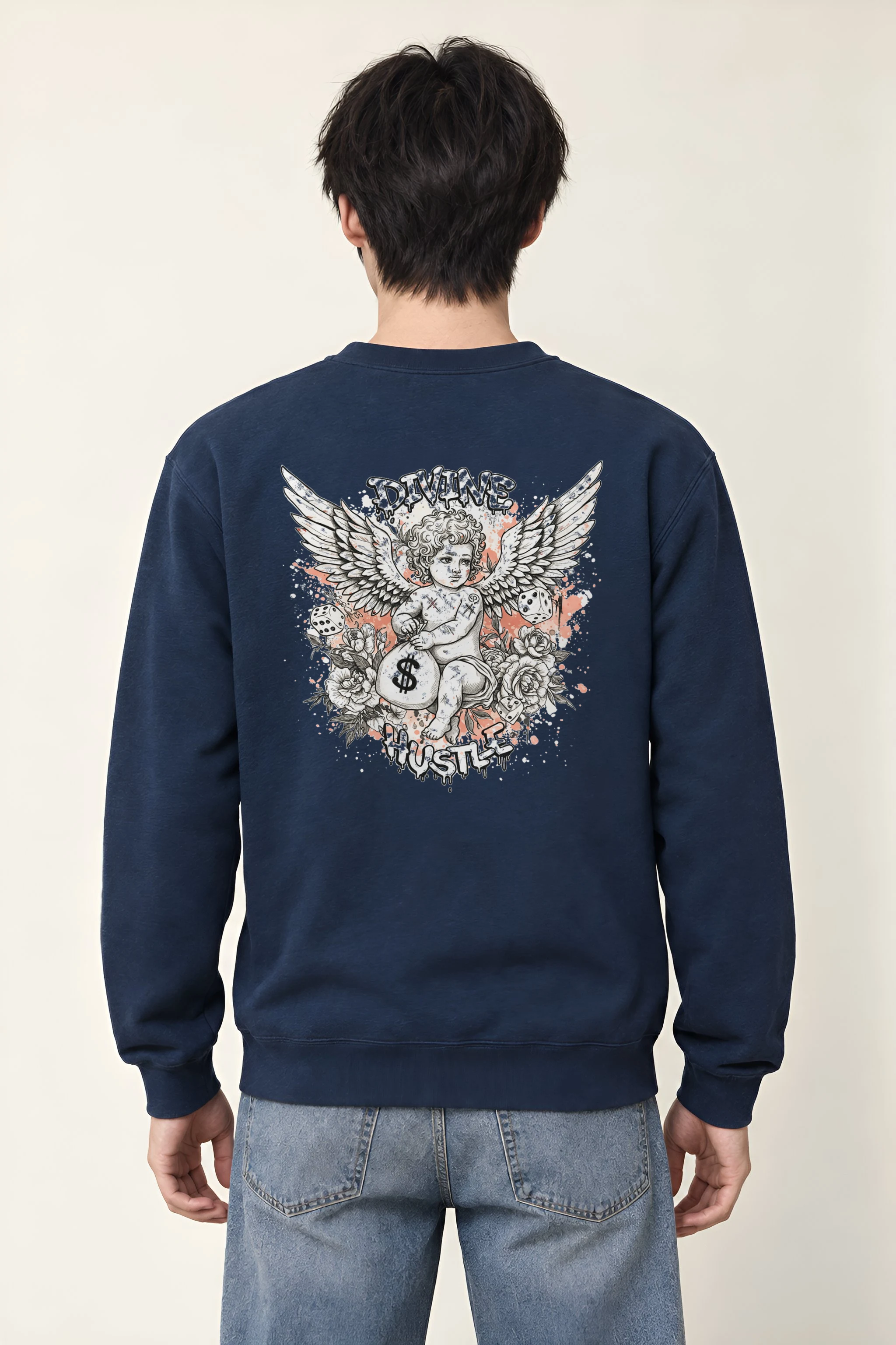 "Divine Hustle" Heavy Blend Unisex Crewneck Sweatshirt