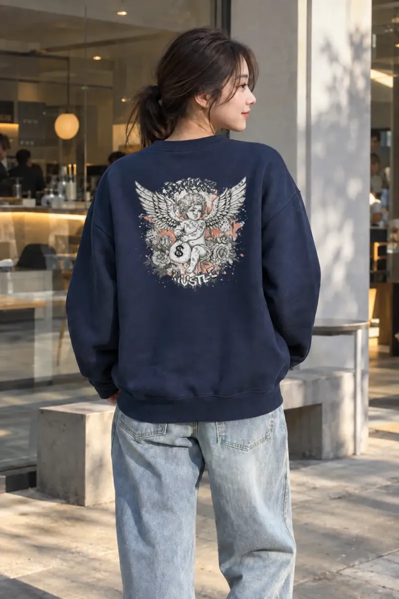 "Divine Hustle" Heavy Blend Unisex Crewneck Sweatshirt | Gildan 18000