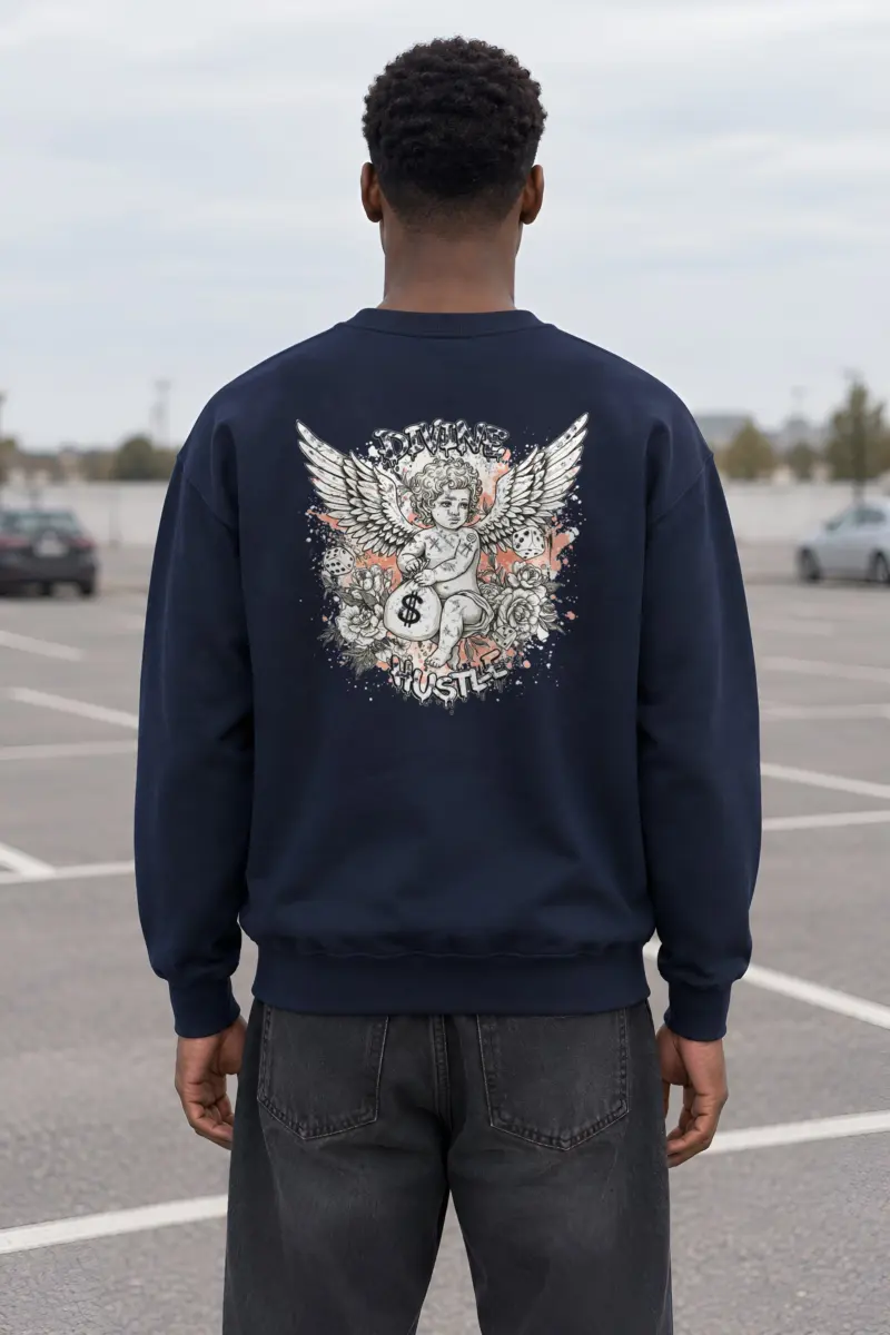 "Divine Hustle" Heavy Blend Unisex Crewneck Sweatshirt