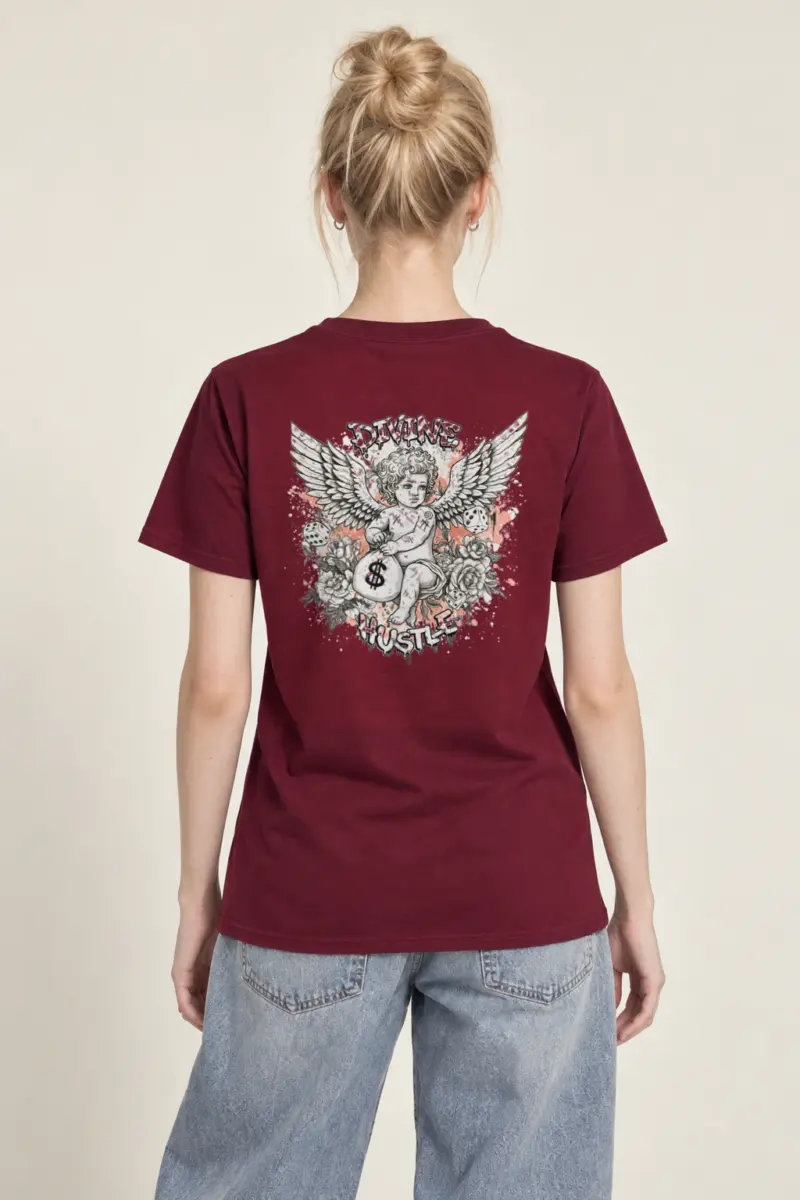 "Divine Hustle" Heavyweight Unisex Crewneck T-shirt