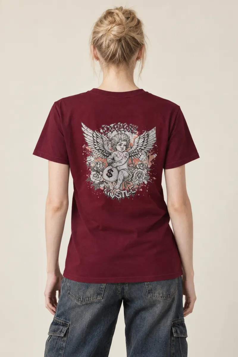 "Divine Hustle" Heavyweight Unisex Crewneck T-shirt