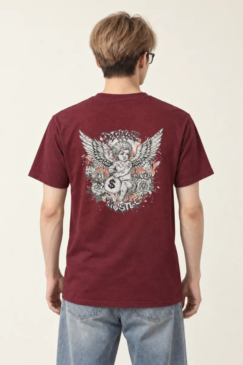 "Divine Hustle" Heavyweight Unisex Crewneck T-shirt