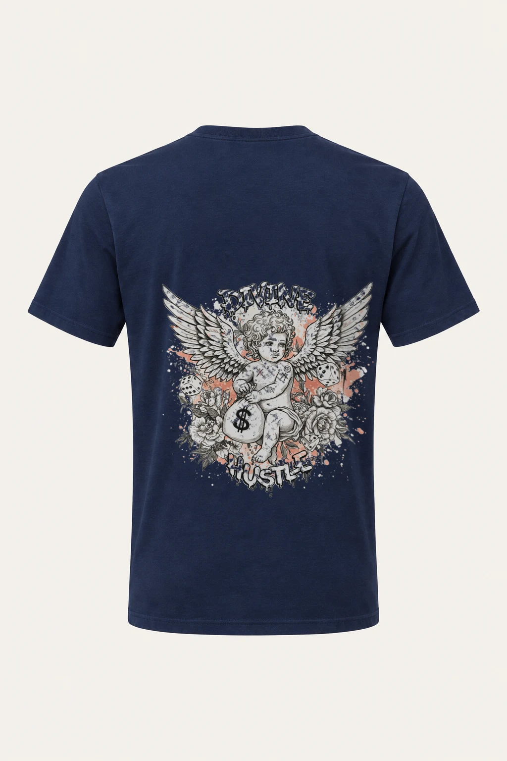 "Divine Hustle" Heavyweight Unisex Crewneck T-shirt | Gildan 5000