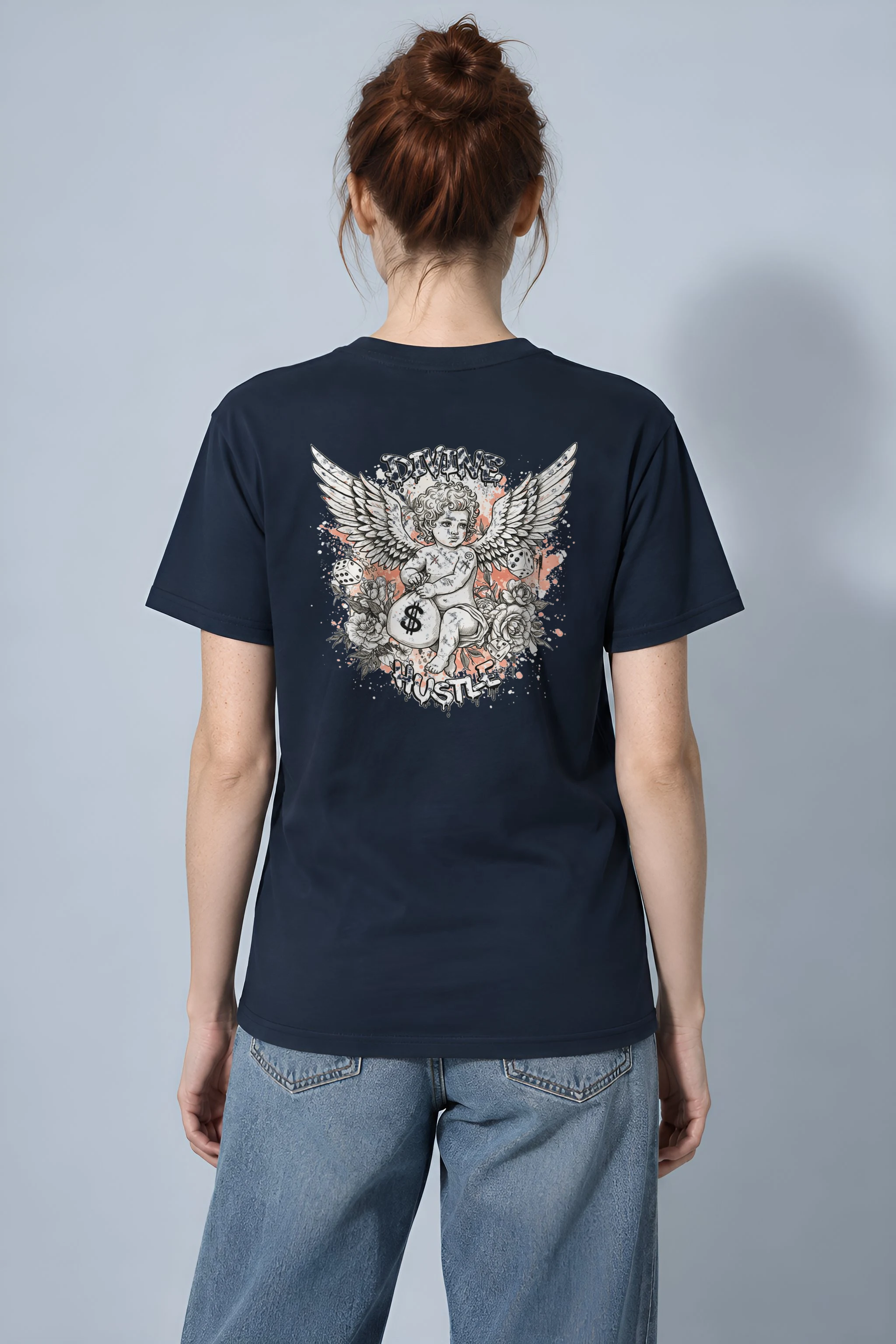"Divine Hustle" Heavyweight Unisex Crewneck T-shirt