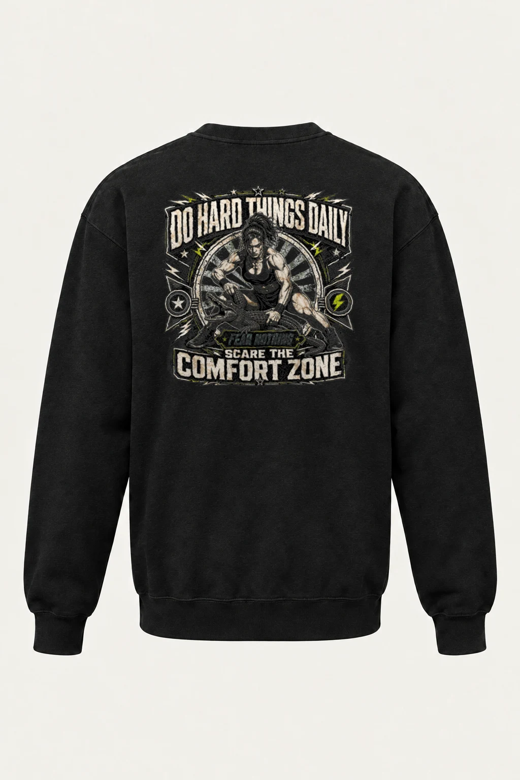"Do Hard Things Daily" Heavy Blend Unisex Crewneck Sweatshirt | Gildan 18000