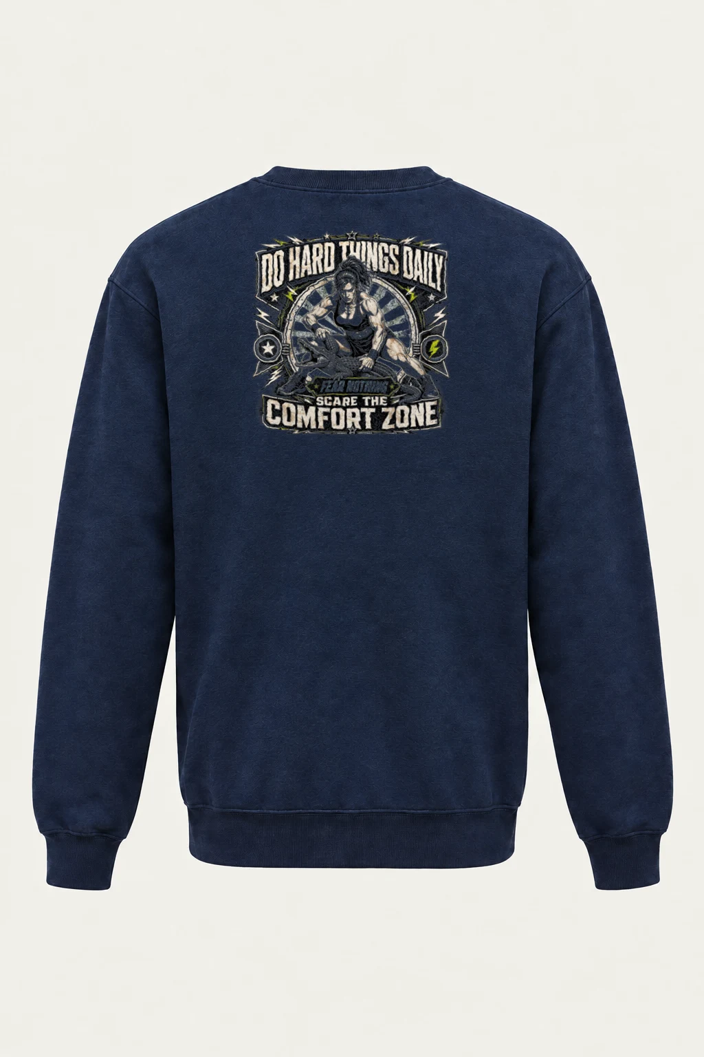 "Do Hard Things Daily" Heavy Blend Unisex Crewneck Sweatshirt | Gildan 18000