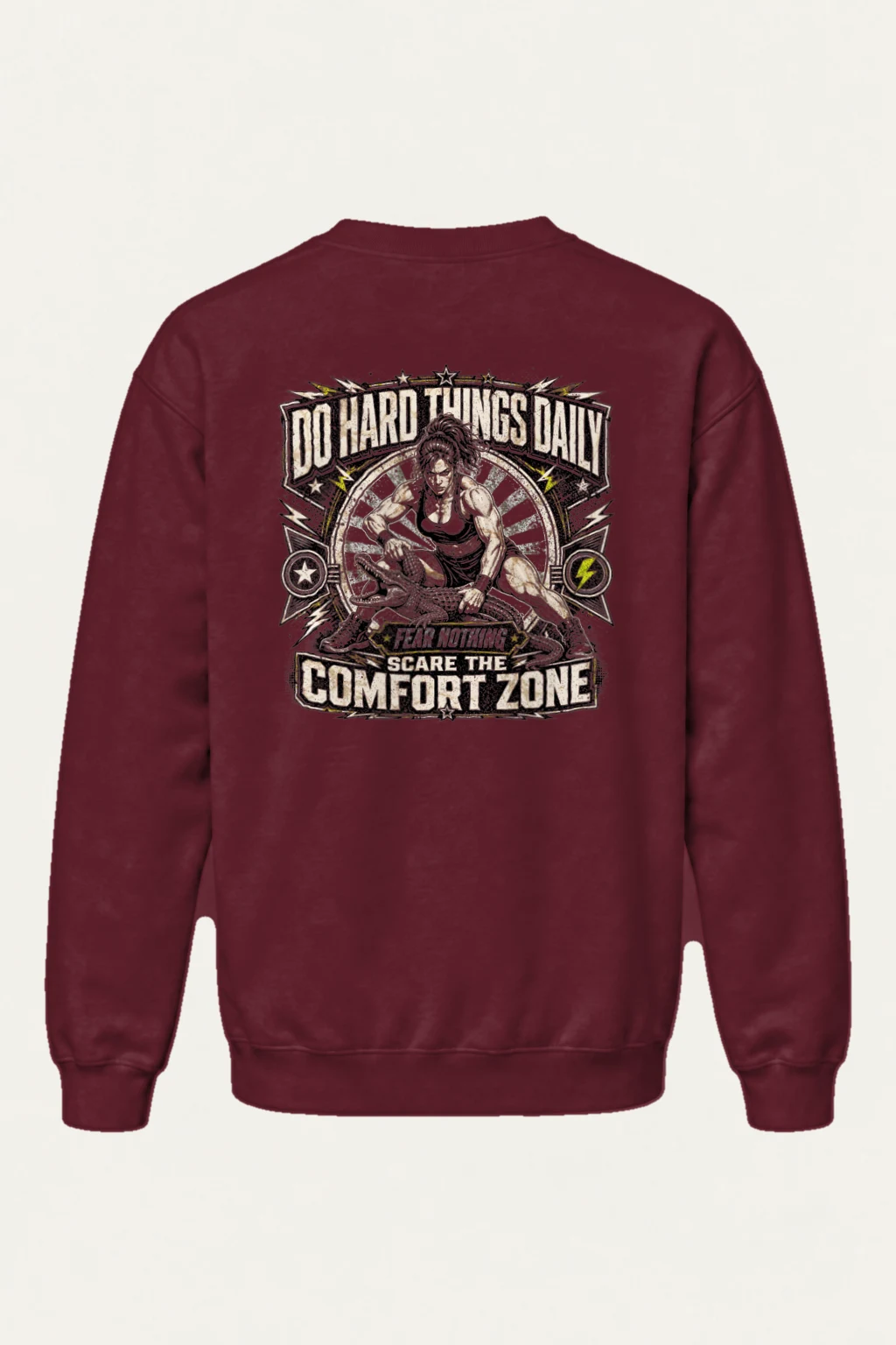 "Do Hard Things Daily" Heavy Blend Unisex Crewneck Sweatshirt | Gildan 18000