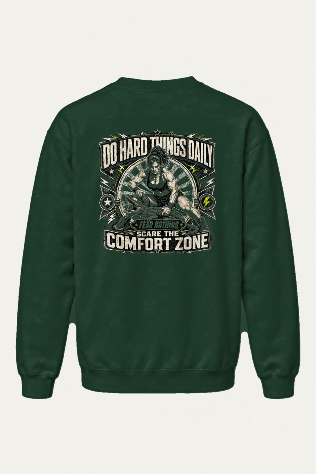 "Do Hard Things Daily" Heavy Blend Unisex Crewneck Sweatshirt | Gildan 18000