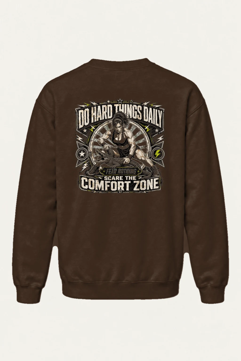 "Do Hard Things Daily" Heavy Blend Unisex Crewneck Sweatshirt | Gildan 18000