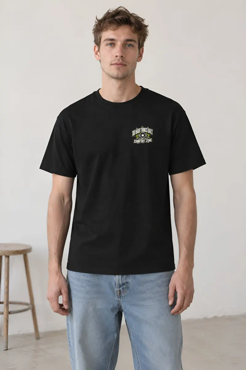 "Do Hard Things Daily" Heavyweight Unisex Crewneck T-shirt