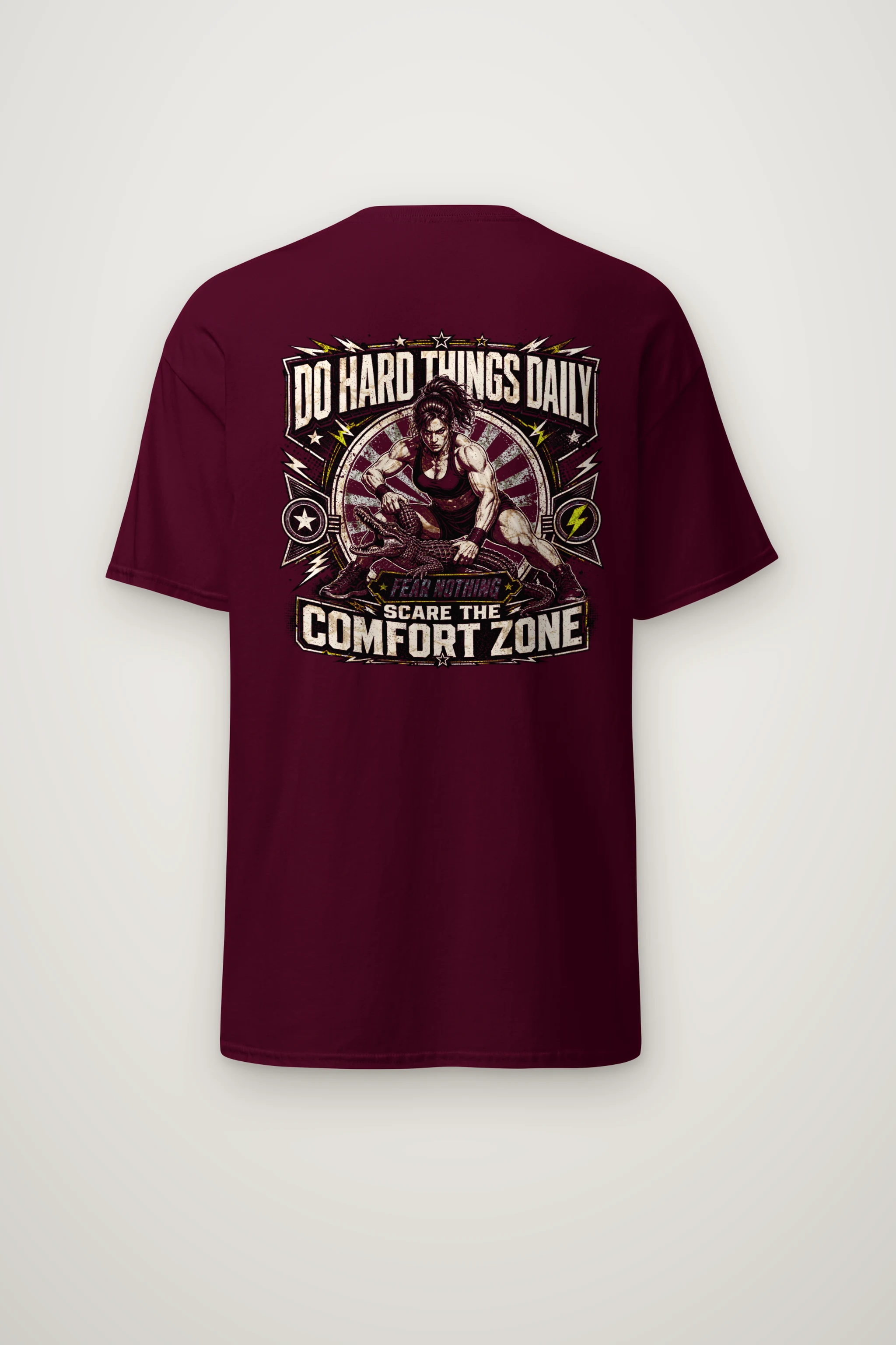 "Do Hard Things Daily" Heavyweight Unisex Crewneck T-shirt