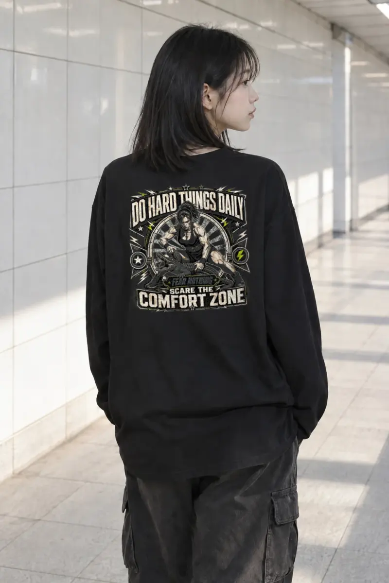 “Do Hard Things Daily” Unisex Longsleeve T-shirt | Gildan 2400