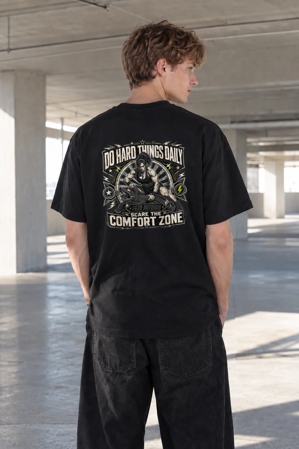 "Do Hard Things" Heavyweight Unisex Crewneck T-shirt | Gildan 5000