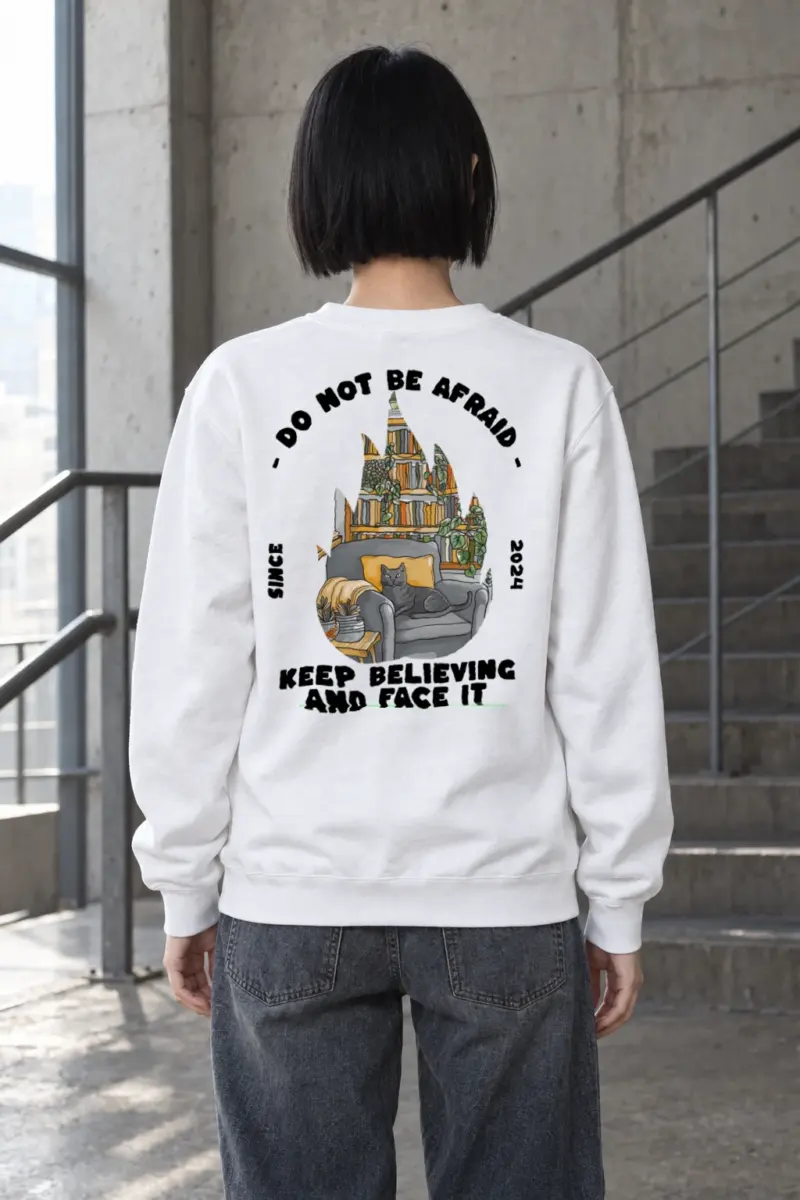 "Do Not Be Afraid" Heavy Blend Unisex Crewneck Sweatshirt | Gildan 18000