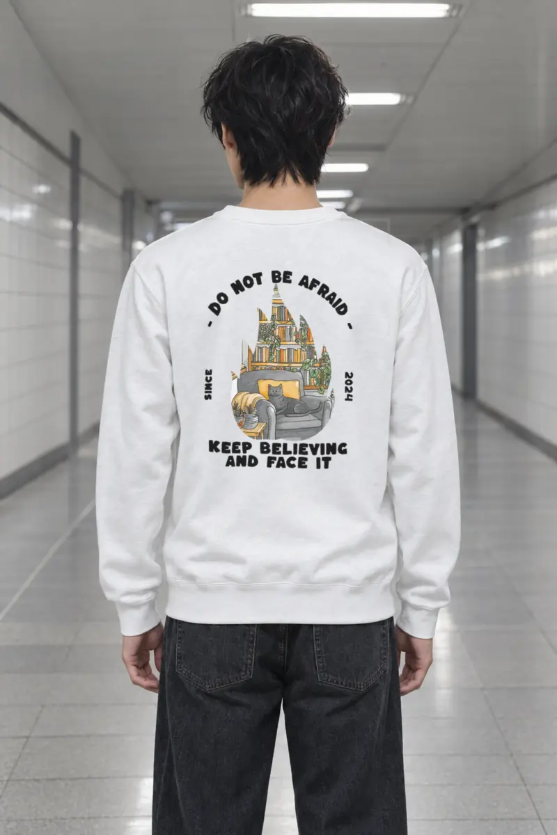 "Do Not Be Afraid" Heavy Blend Unisex Crewneck Sweatshirt