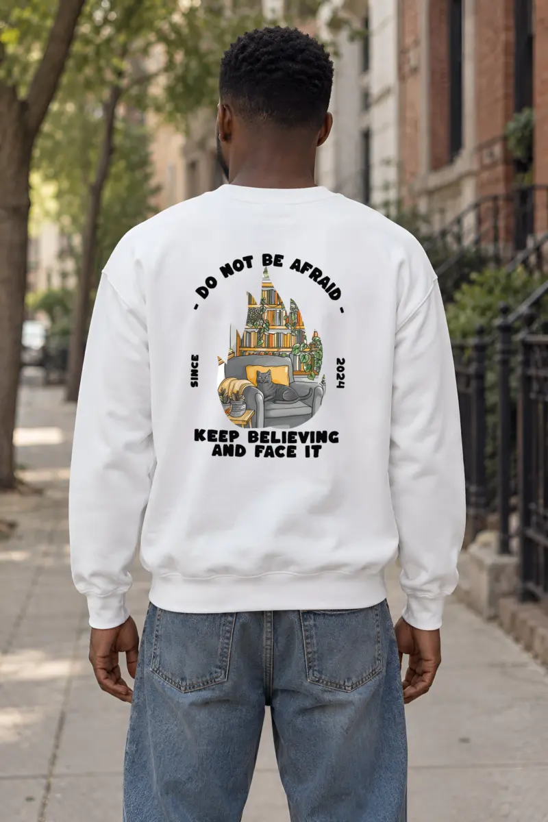 "Do Not Be Afraid" Heavy Blend Unisex Crewneck Sweatshirt
