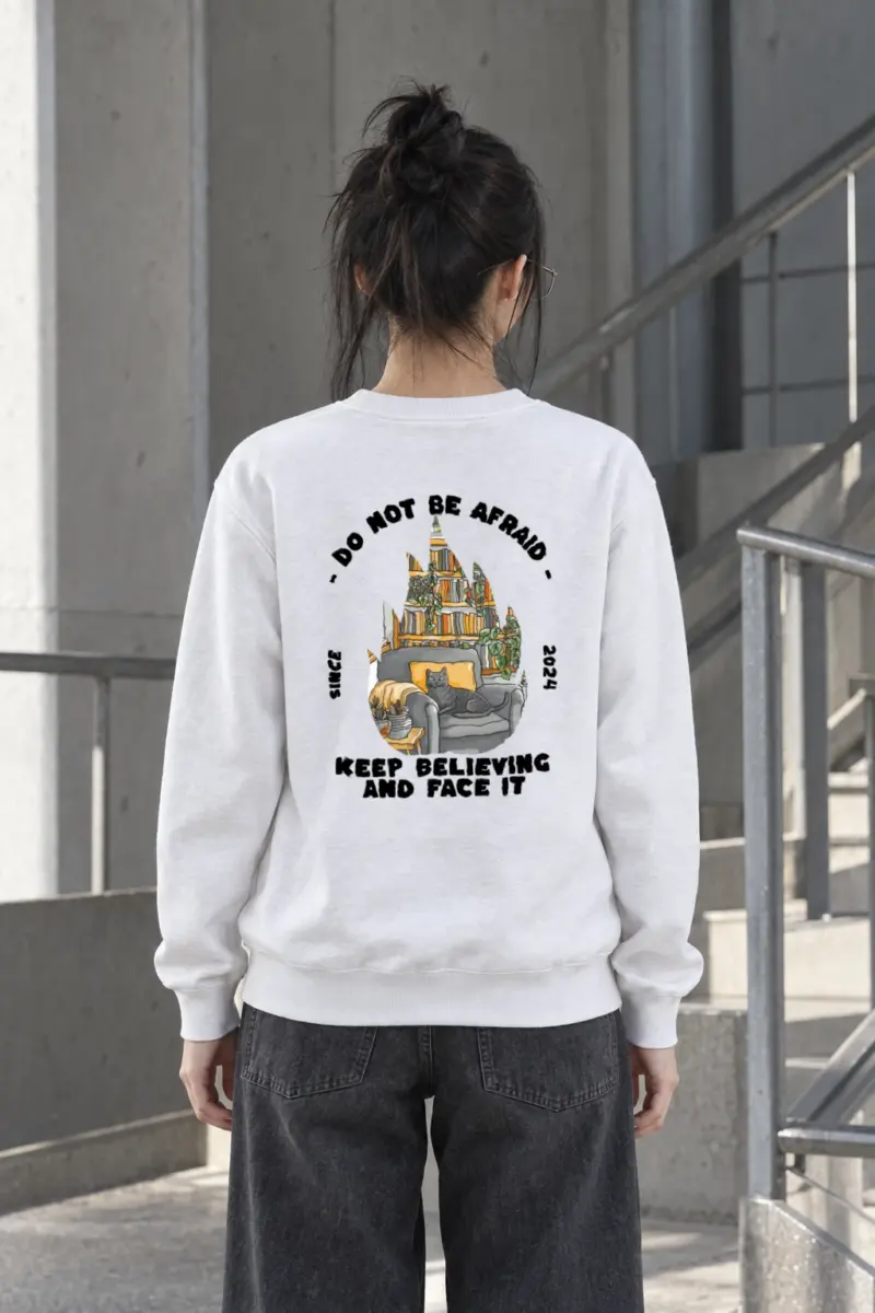 "Do Not Be Afraid" Heavy Blend Unisex Crewneck Sweatshirt