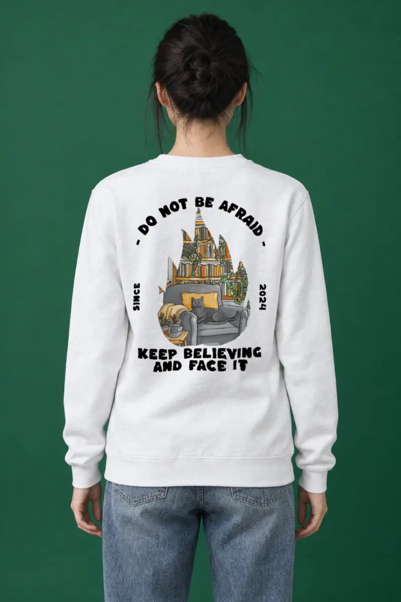 "Do Not Be Afraid" Heavy Blend Unisex Crewneck Sweatshirt