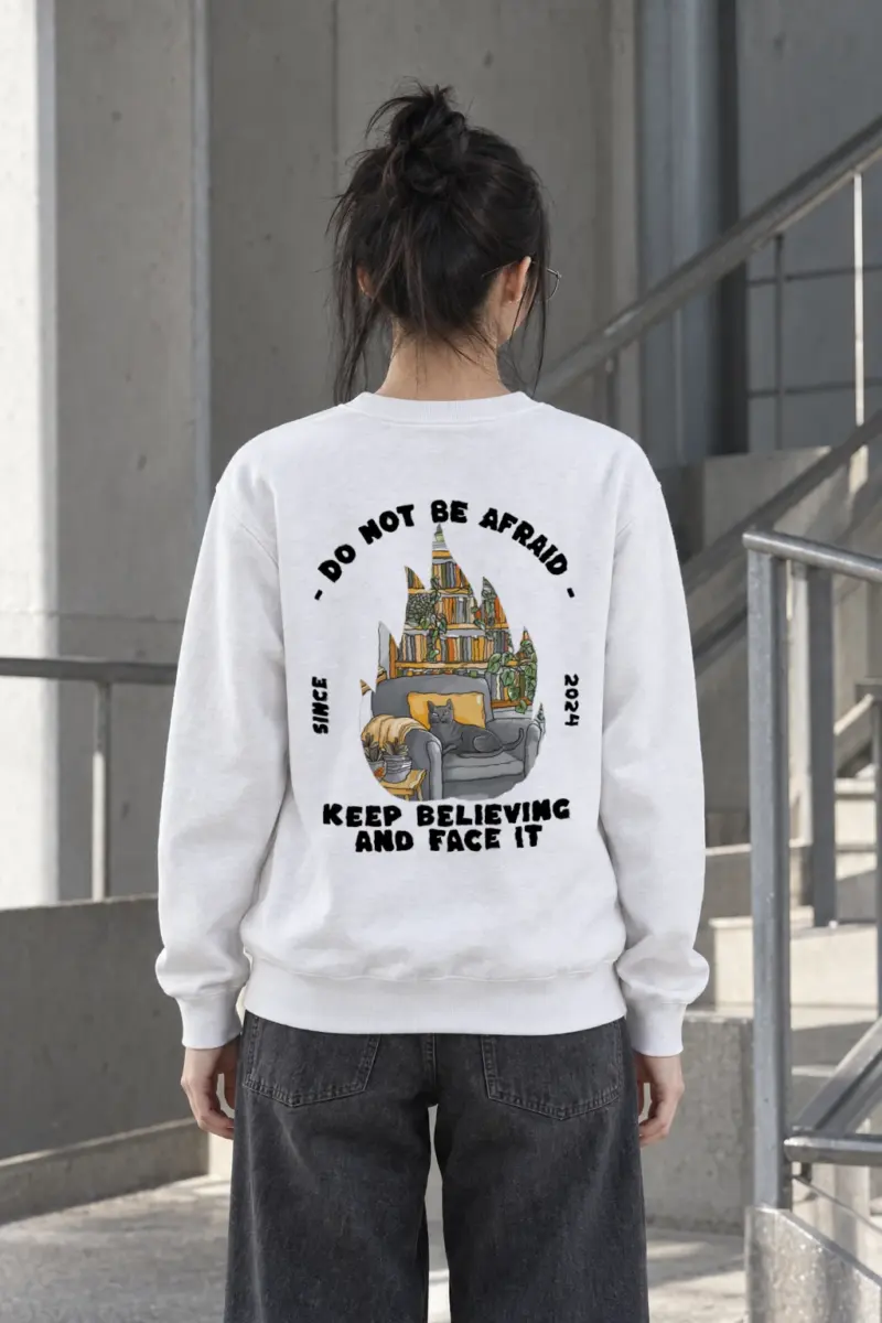"Do Not Be Afraid" Heavy Blend Unisex Crewneck Sweatshirt