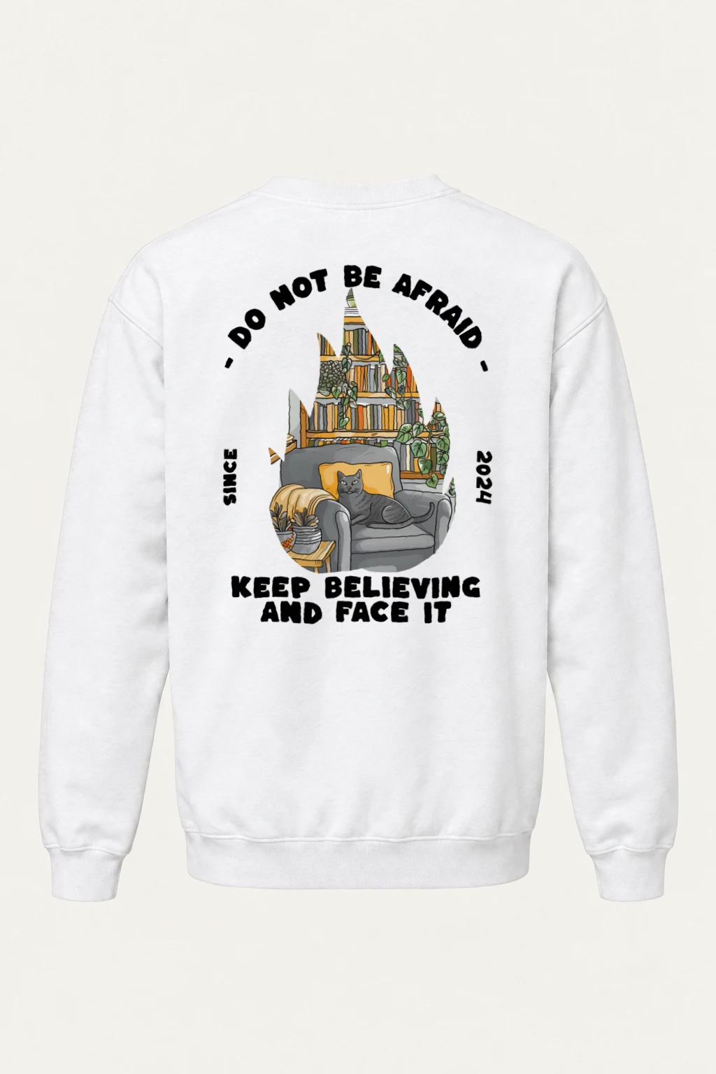 "Do Not Be Afraid" Heavy Blend Unisex Crewneck Sweatshirt | Gildan 18000
