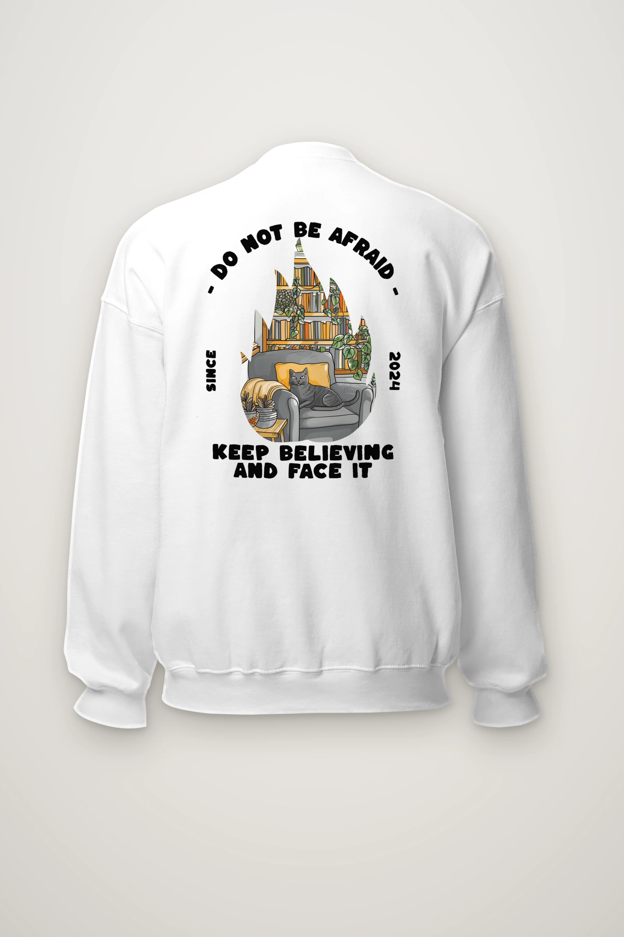 "Do Not Be Afraid" Heavy Blend Unisex Crewneck Sweatshirt