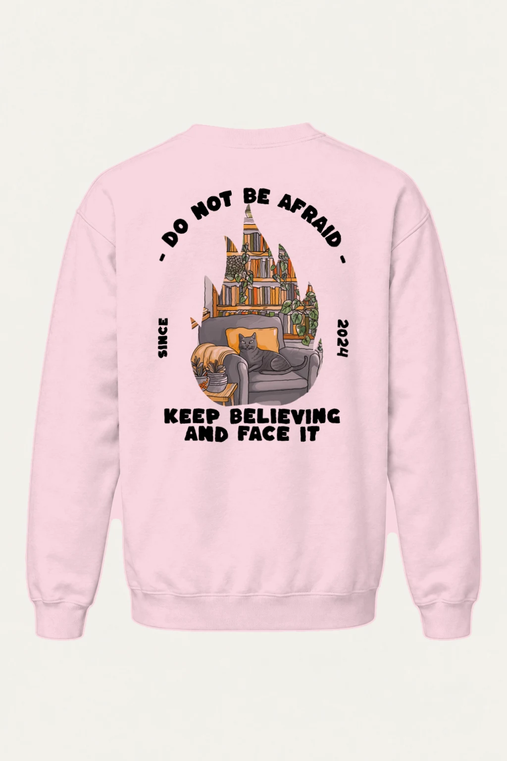 "Do Not Be Afraid" Heavy Blend Unisex Crewneck Sweatshirt | Gildan 18000