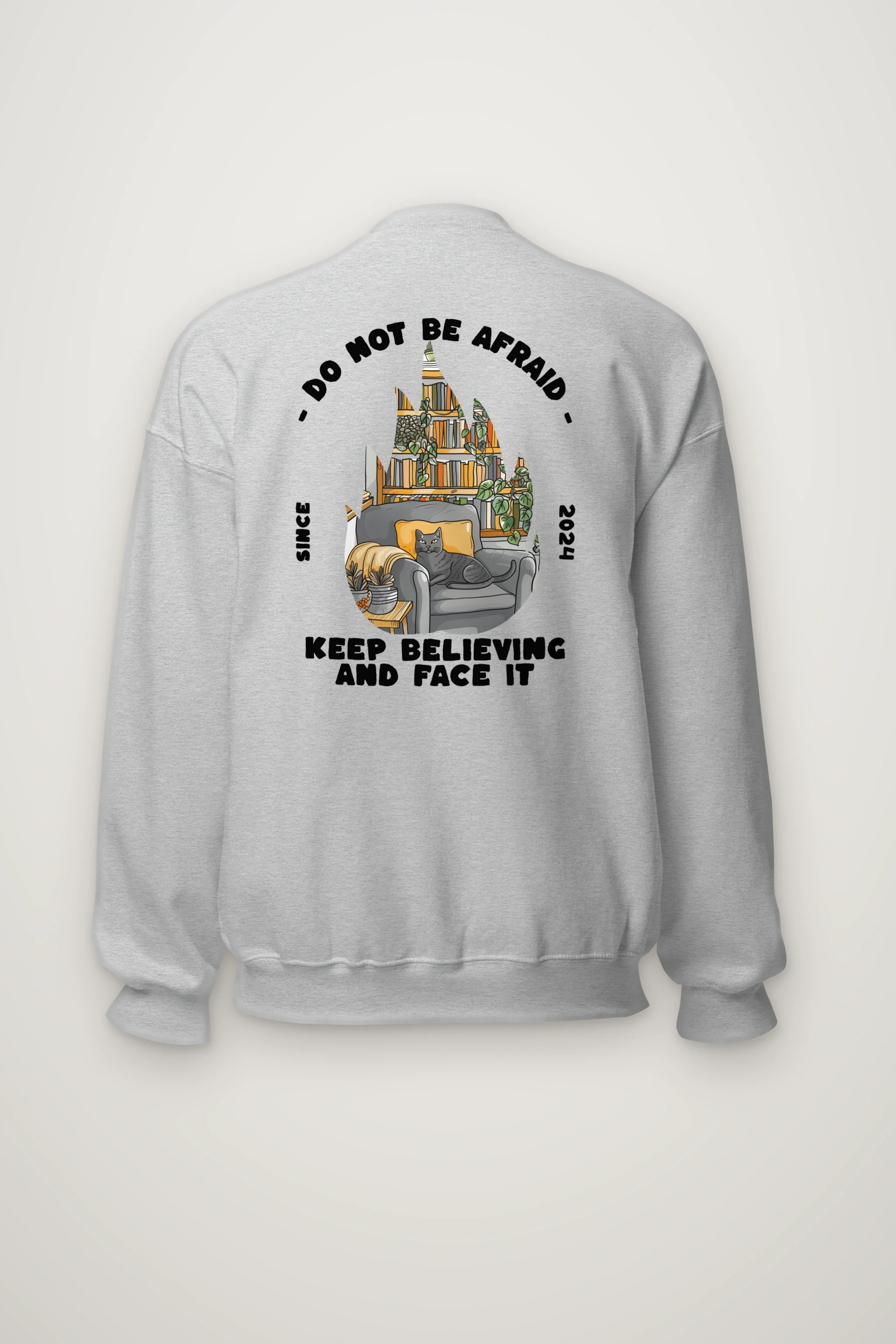 "Do Not Be Afraid" Heavy Blend Unisex Crewneck Sweatshirt