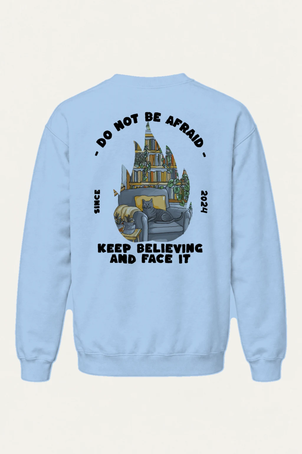 "Do Not Be Afraid" Heavy Blend Unisex Crewneck Sweatshirt | Gildan 18000