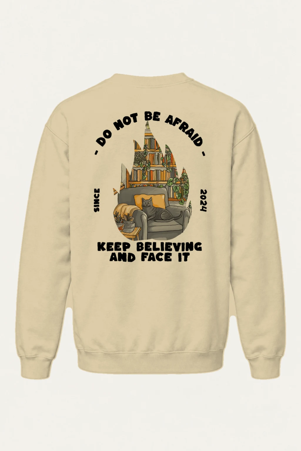 "Do Not Be Afraid" Heavy Blend Unisex Crewneck Sweatshirt | Gildan 18000
