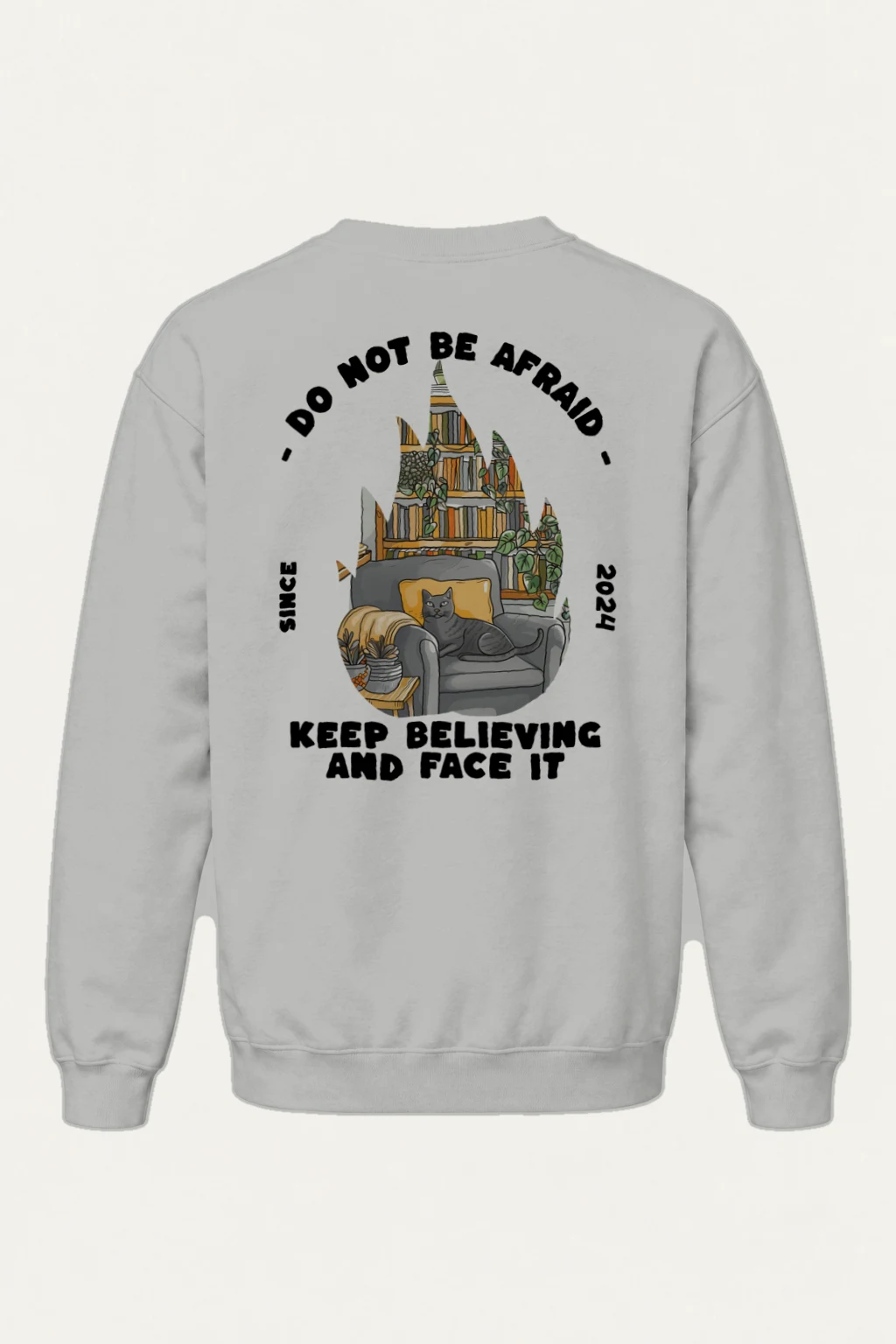 "Do Not Be Afraid" Heavy Blend Unisex Crewneck Sweatshirt | Gildan 18000