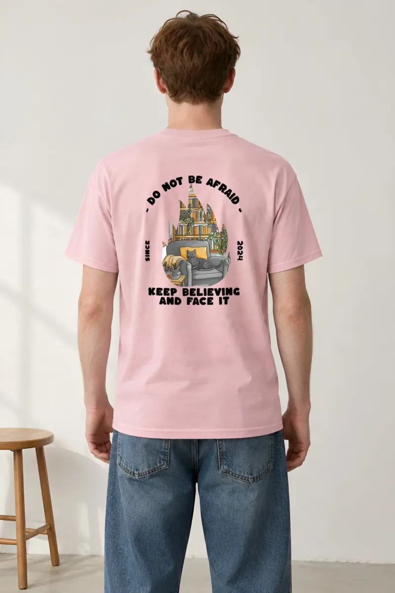 "Do Not Be Afraid" Heavyweight Unisex Crewneck T-shirt