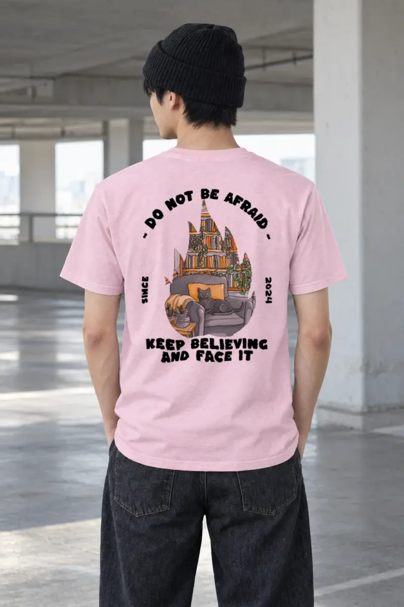 "Do Not Be Afraid" Heavyweight Unisex Crewneck T-shirt | Gildan 5000