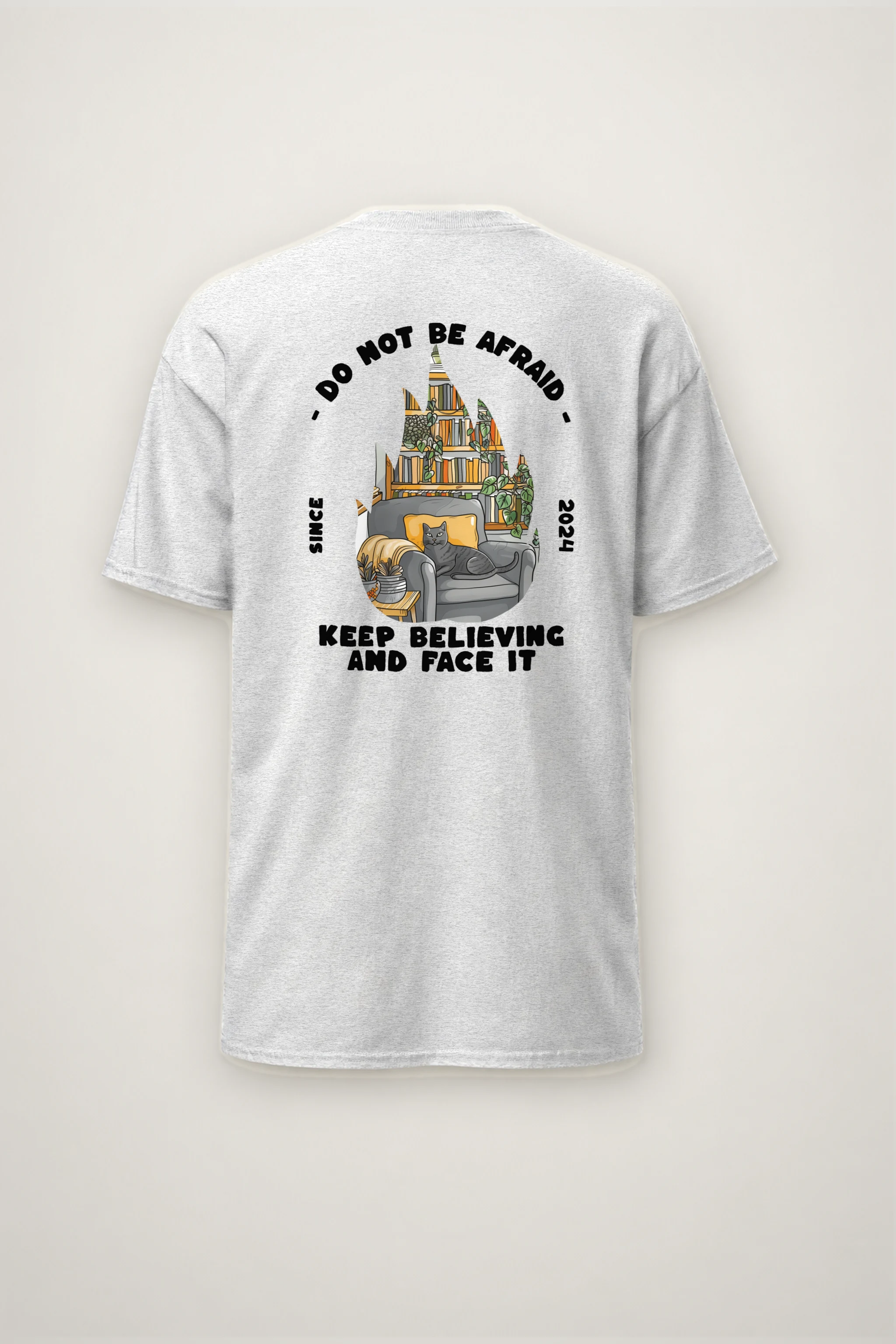 "Do Not Be Afraid" Heavyweight Unisex Crewneck T-shirt