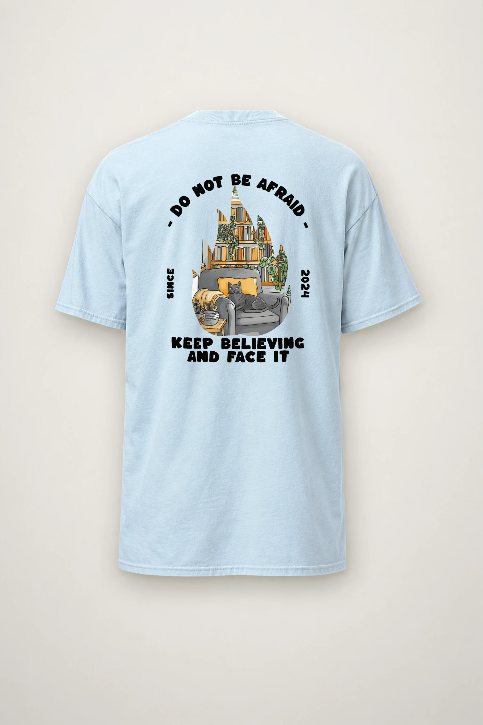 "Do Not Be Afraid" Heavyweight Unisex Crewneck T-shirt