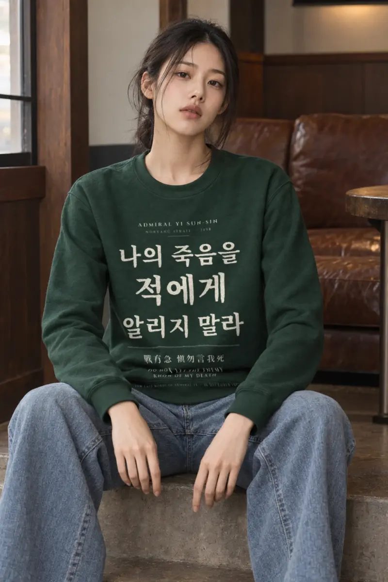 "Do Not Let the Enemy Know" Heavy Blend Unisex Crewneck Sweatshirt