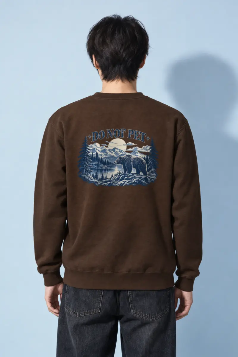 "Do Not Pet Bear" Heavy Blend Unisex Crewneck Sweatshirt