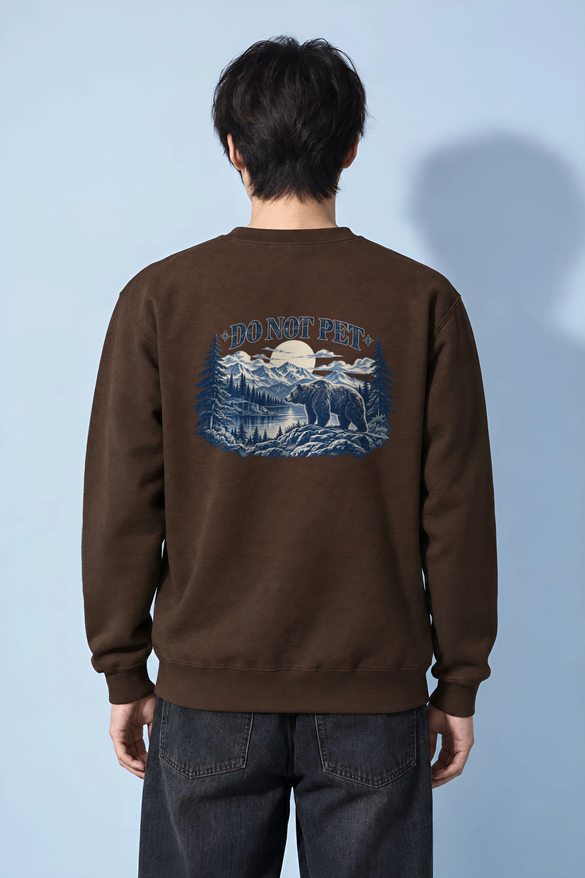"Do Not Pet Bear" Heavy Blend Unisex Crewneck Sweatshirt