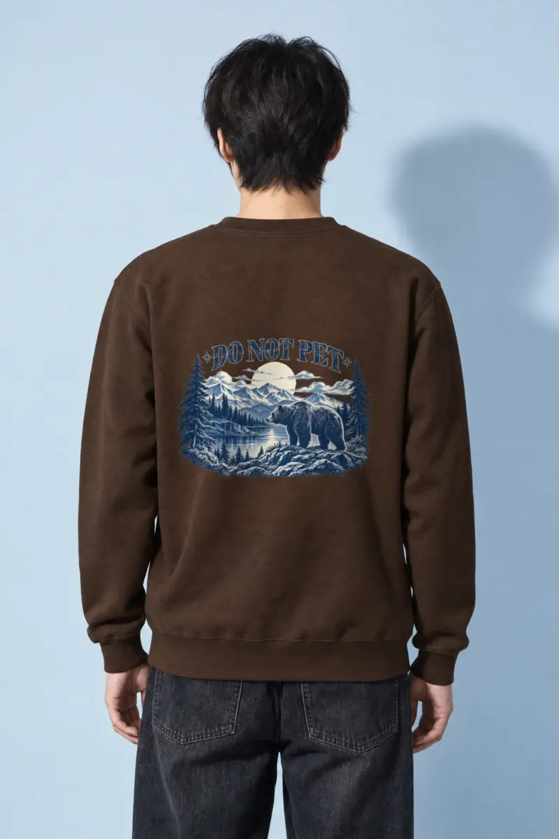 "Do Not Pet Bear" Heavy Blend Unisex Crewneck Sweatshirt