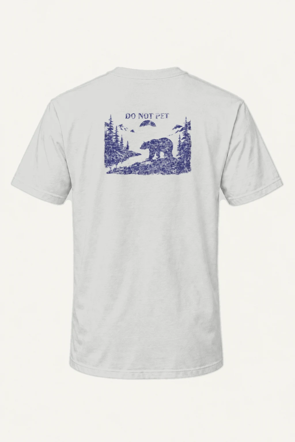 "Do Not Pet Bear" Heavyweight Unisex Crewneck T-shirt | Gildan 5000