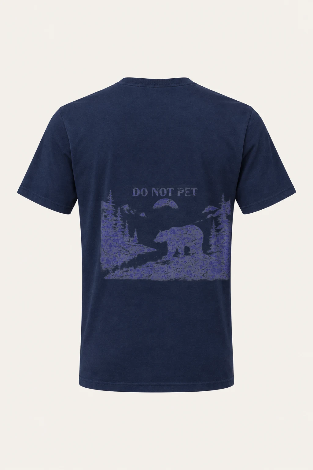 "Do Not Pet Bear" Heavyweight Unisex Crewneck T-shirt | Gildan 5000