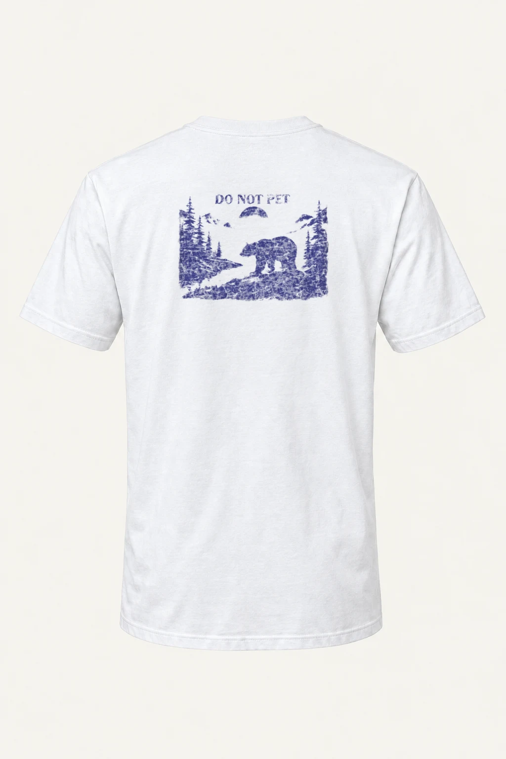 "Do Not Pet Bear" Heavyweight Unisex Crewneck T-shirt | Gildan 5000