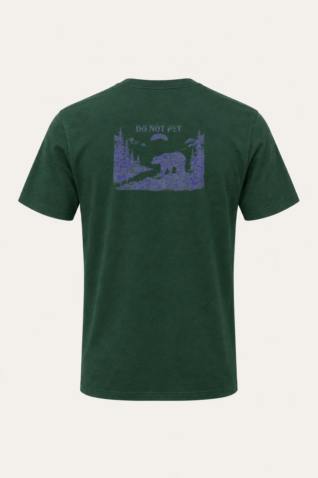 "Do Not Pet Bear" Heavyweight Unisex Crewneck T-shirt | Gildan 5000