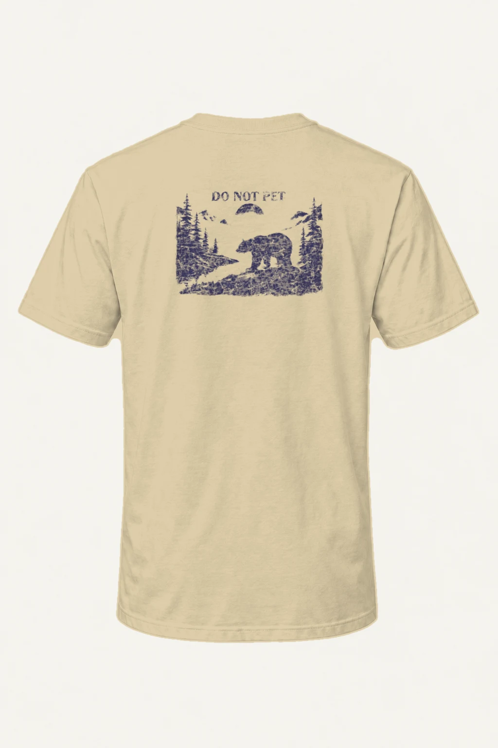 "Do Not Pet Bear" Heavyweight Unisex Crewneck T-shirt | Gildan 5000