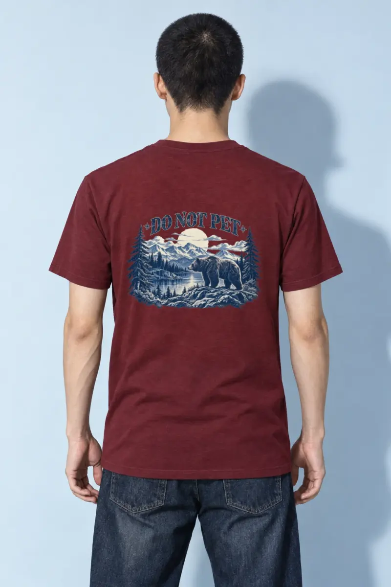 "Do Not Pet" Heavyweight Unisex Crewneck T-shirt | Gildan 5000