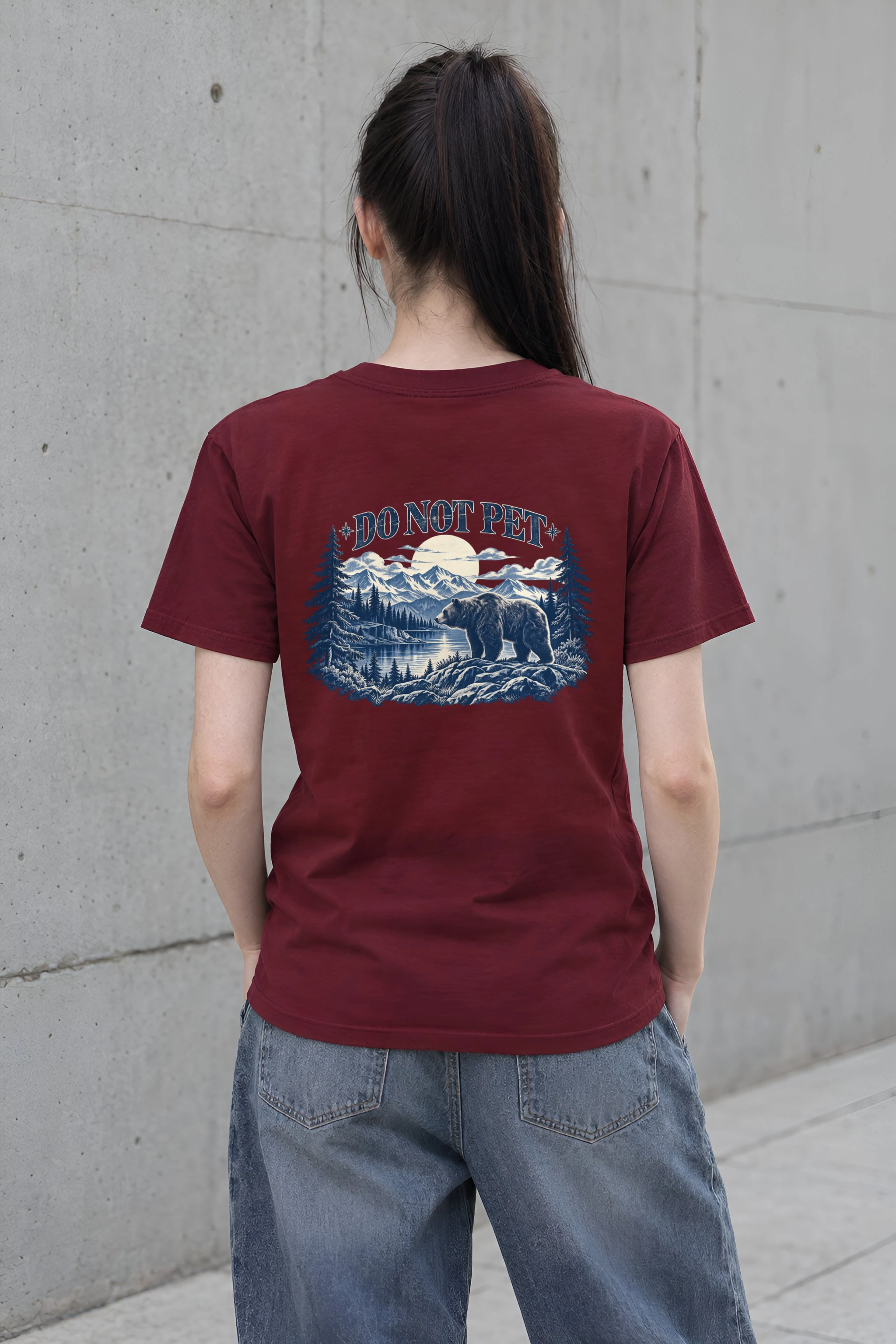 "Do Not Pet" Heavyweight Unisex Crewneck T-shirt